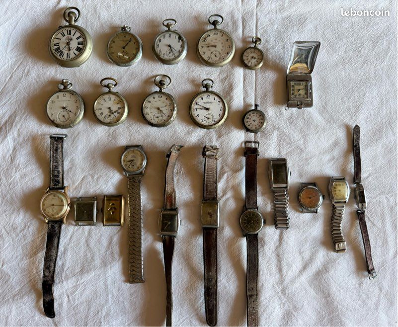 Lot montres anciennes, goussets, Art Déco (image 1)