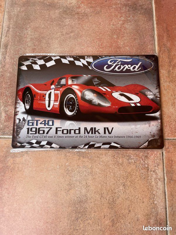 Plaque en métal vintage Ford Mustang | Kaufen auf