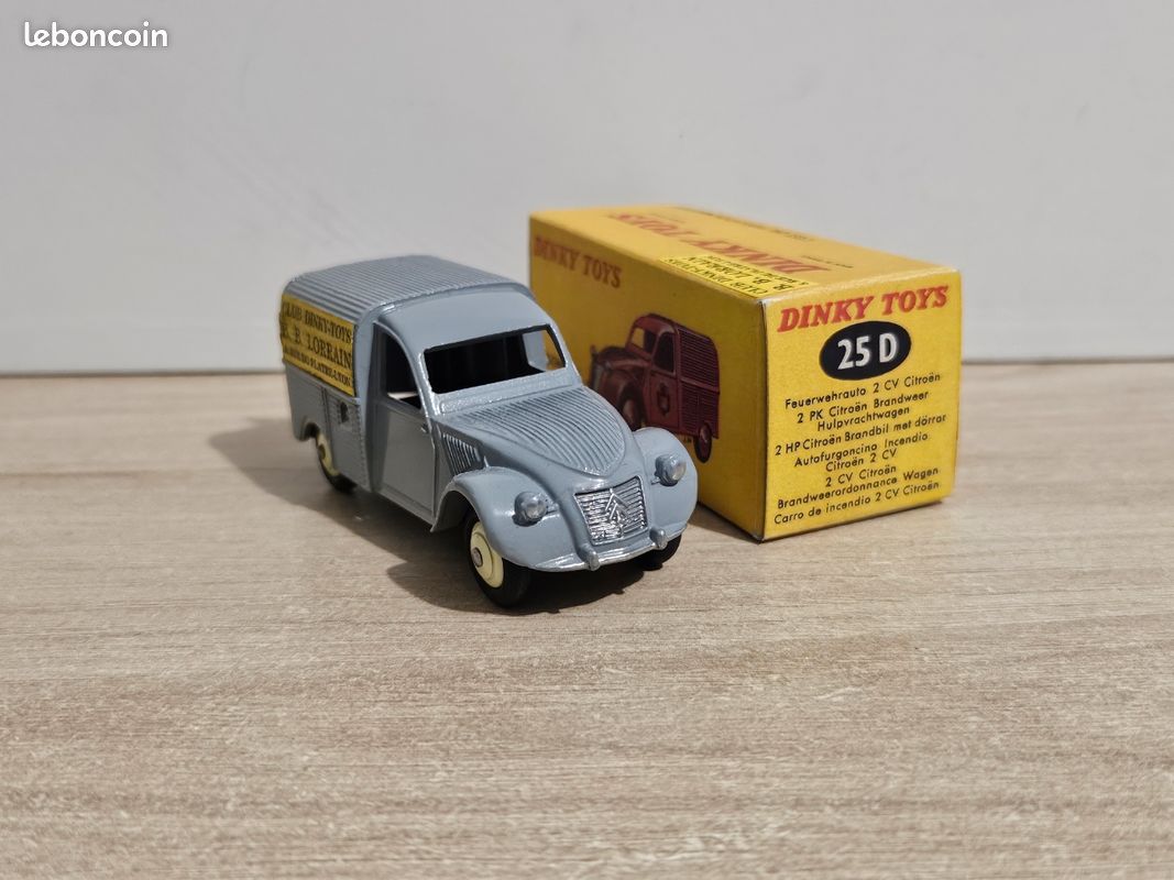 Dinky Toys 25D – Citroën Fourgonnette 2CV Pompiers – Boîte D'origine – France