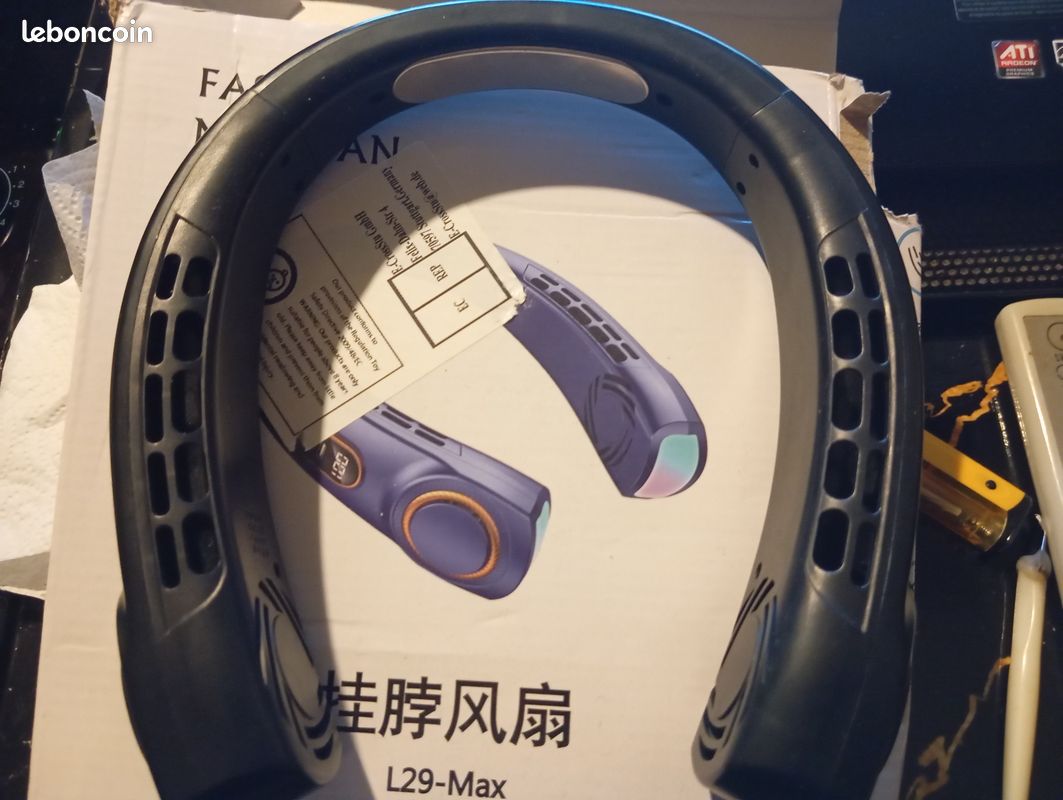 Casque ventilateur neuf /5 niveau de vitesse/usb (image 2)
