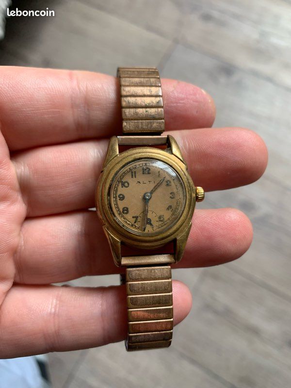Vintage Montre Femme Classique Mécanique en Plaqué Or MORTIMA Cadran