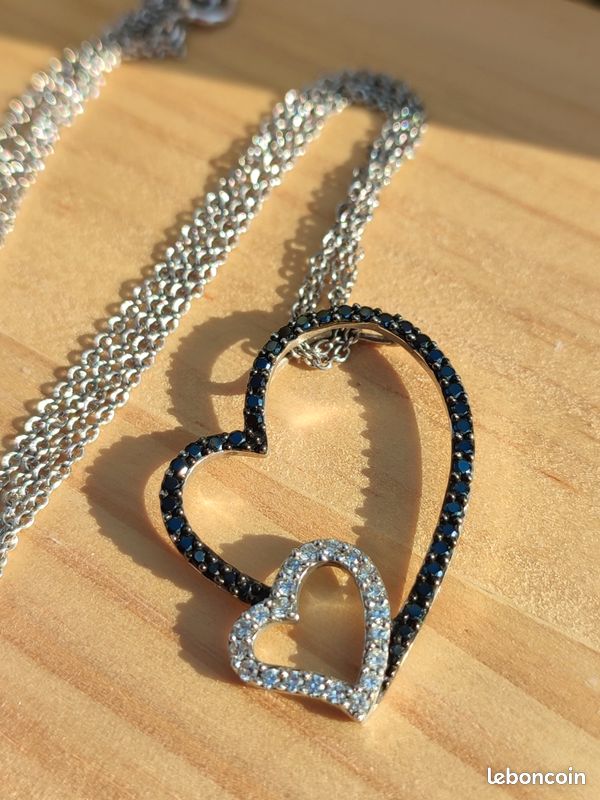 Collier Coeur Chaine Argent Manege A Bijoux Collier Femme Le