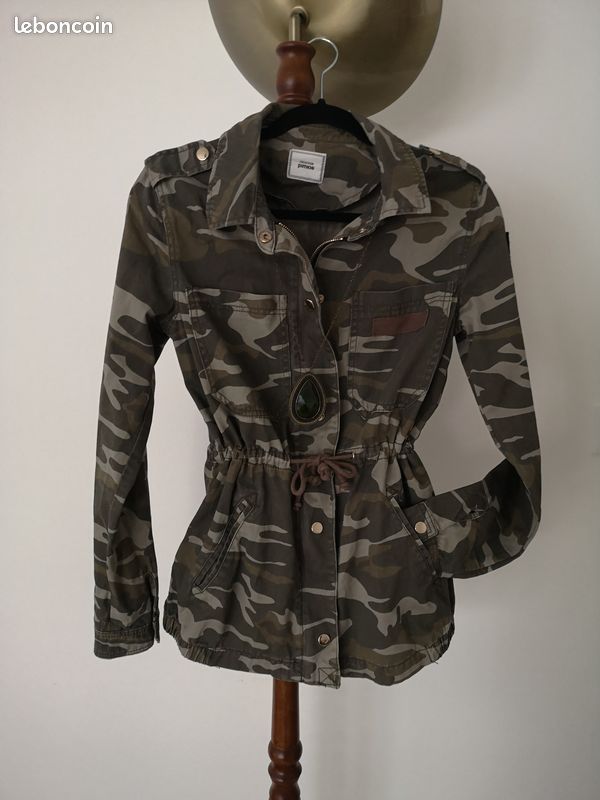 Veste en jean style militaire (image 9)
