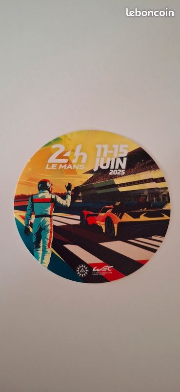 Autocollant Officiel Des 24H Du Mans 2025 – Sticker Collector Pour Fans De Sport Auto