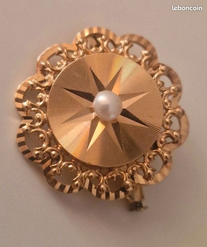 Broche Ancienne Fantaisie - Occasion En Très Bon état (TBE)