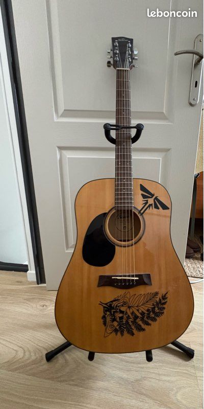 Guitare folk acoustique gaucher Shiver GFS-51 + accessoires (image 1)