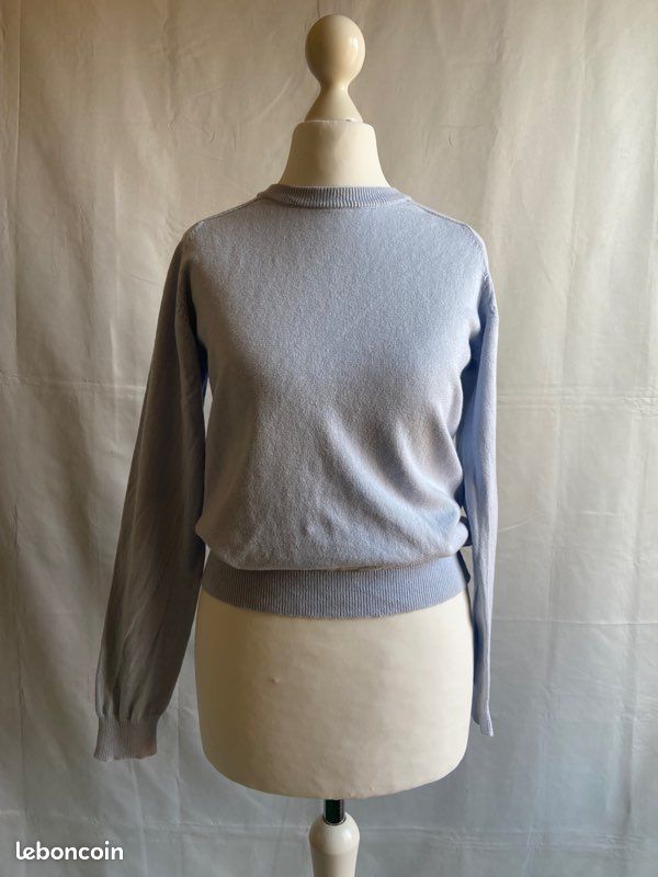 Pull Fille NEXT - Gris - Taille 12 Ans - Coton - Encolure Ras-du-cou - Manches Longues