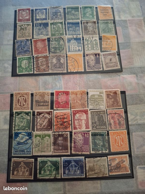 🌍 Timbres du monde – Allemagne– oblitéré – gros lot (image 2)