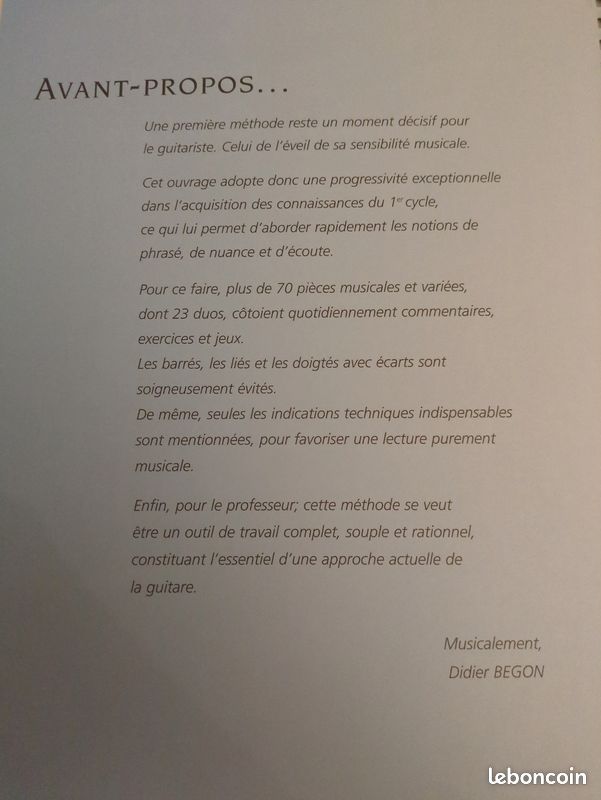 Guitare Volume 1 - Initiation et découverte - Didier Begon (image 3)