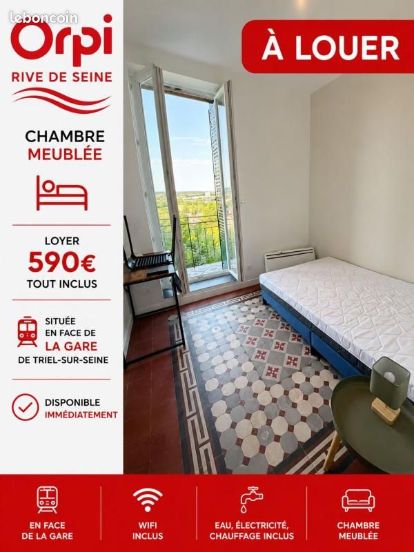 Appartement 1 pièce 12 m² · à Triel-sur-Seine · 12 m² · 600 €