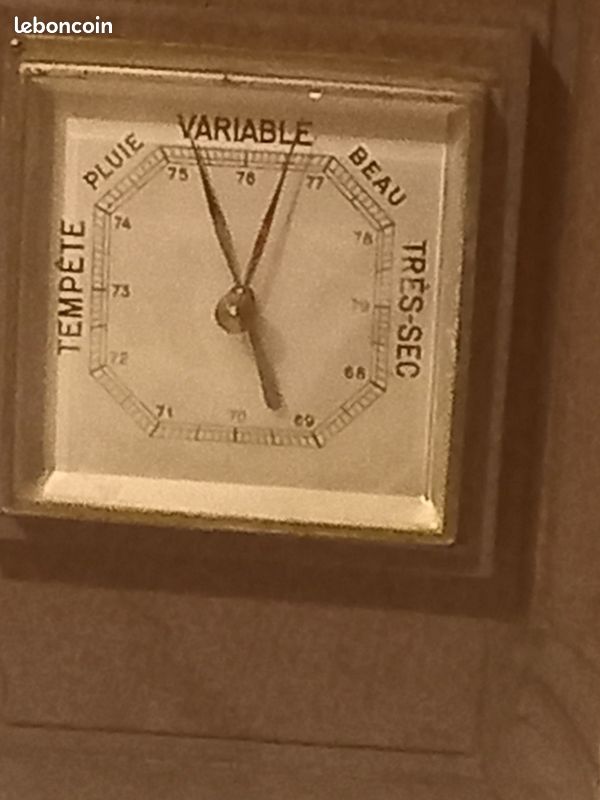 Baromètre thermomètre années 30 (image 2)