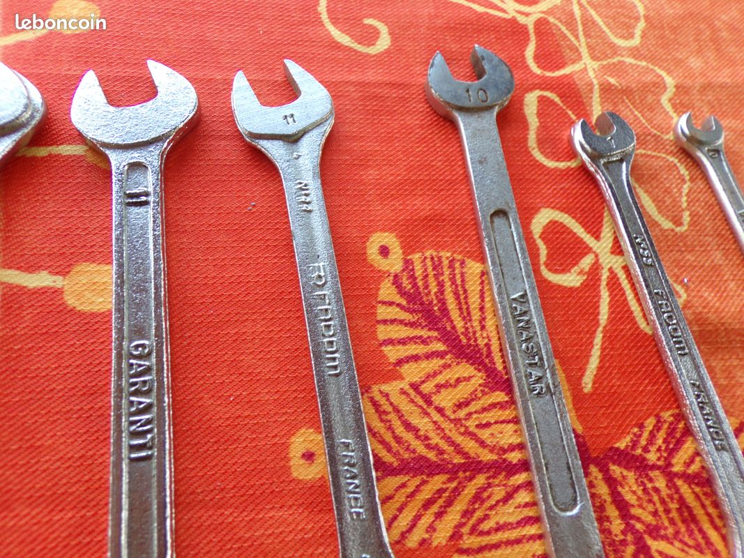 Lot 3 Clés Anciennes Japonaises – Outils Vintage Faits Main, époque Showa