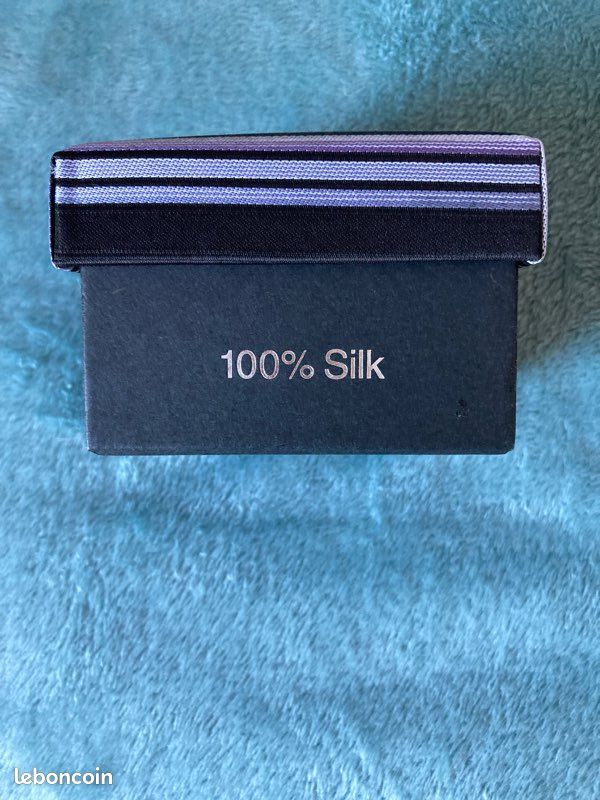 Set de cravate élégant dans une boîte cadeau - avec Boutons de manchette, pochette de