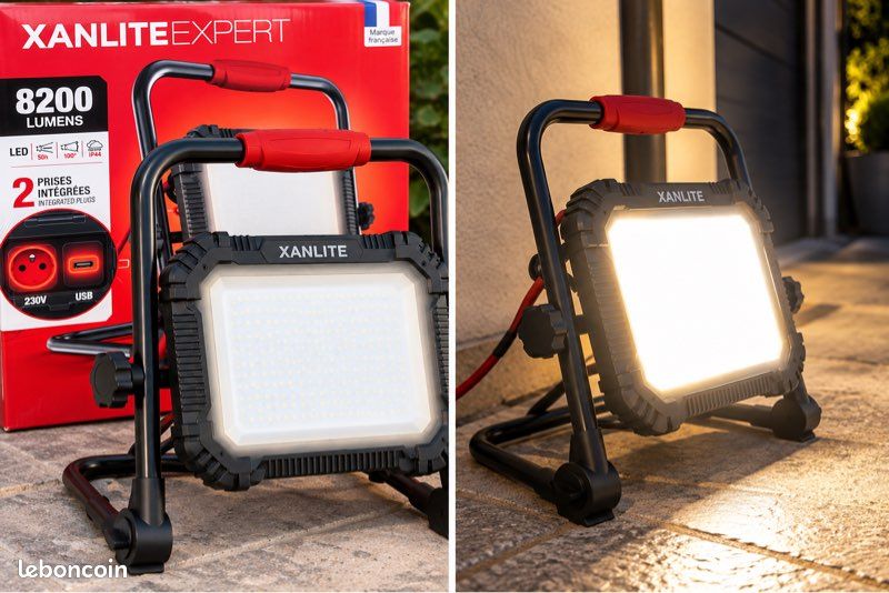 Projecteur led xanlite expert 8 200 lumens – neuf – emballage d’origine (image 1)