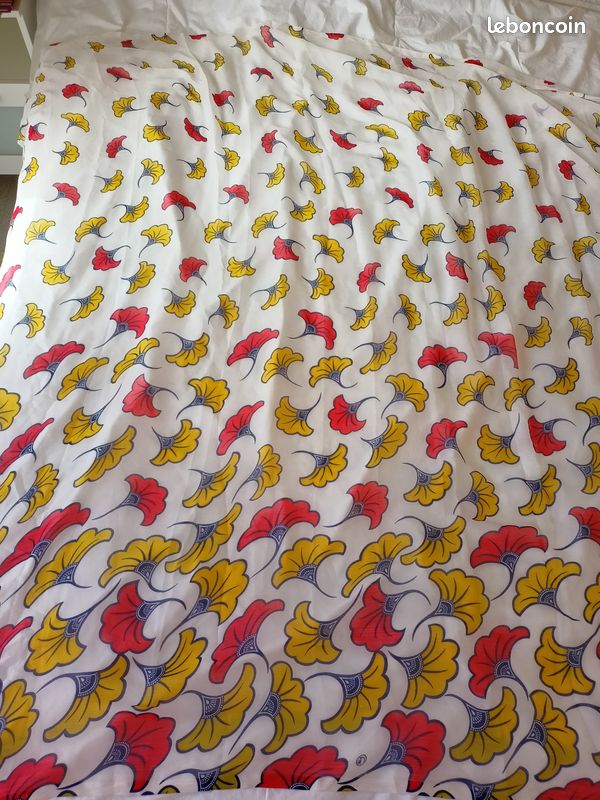Tissu Wax fadiwax africain NEUF 6 yards Fleurs de mariage (image 8)