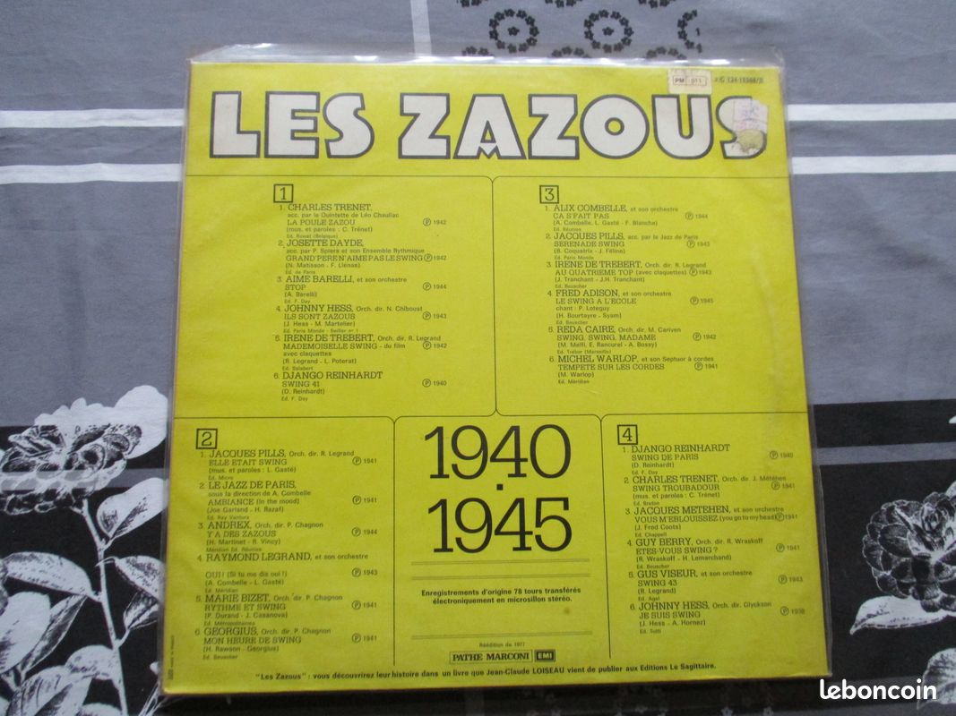 Double 33 tours les zazous " 1940-1945 " (image 2)