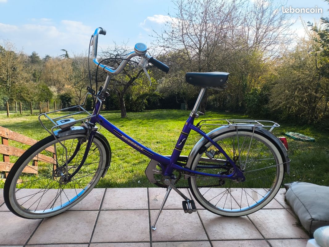 Vélo De Course Peugeot Blanc – Cadre Acier 54cm, Bon état