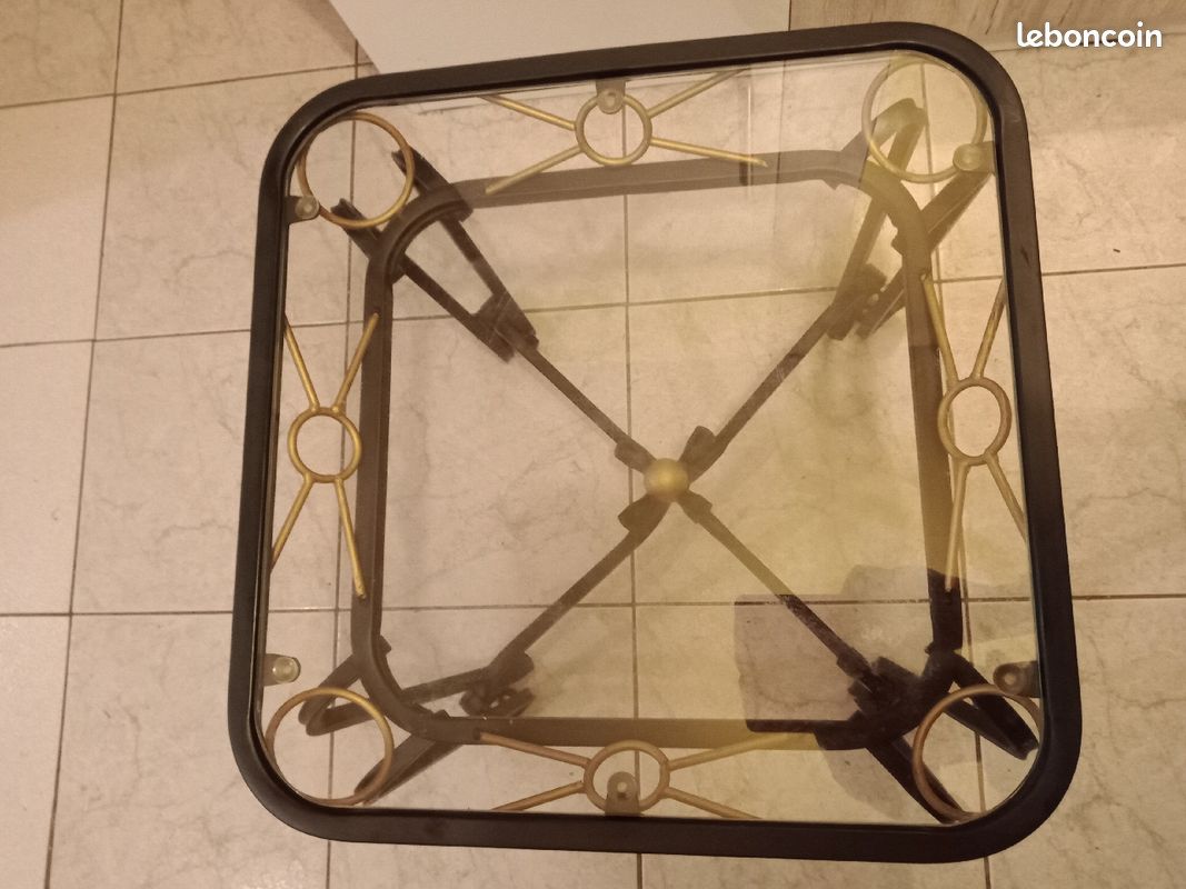Table basse en fer forgé (image 3)