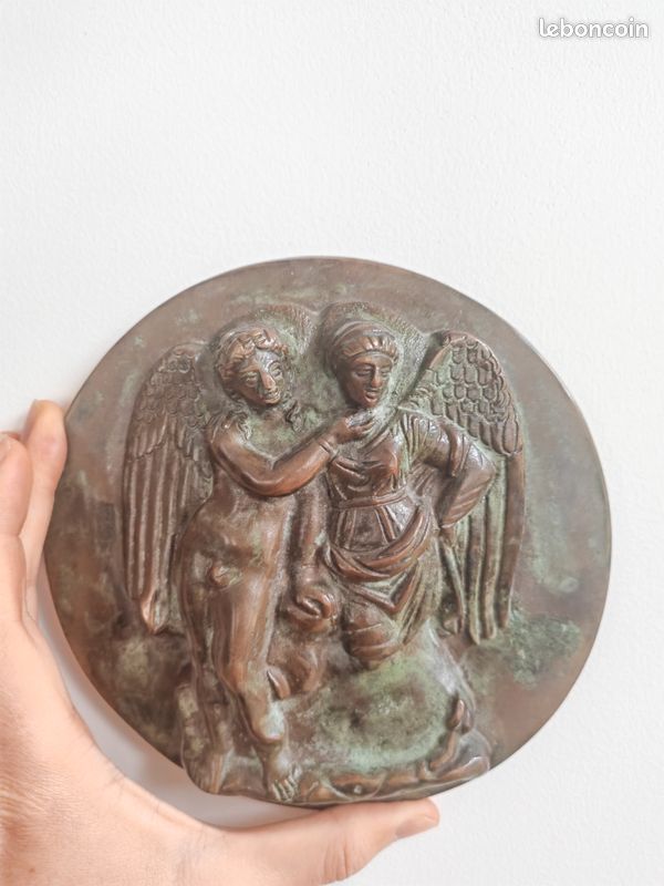 Plaque De Dévotion Bronze XVII / XVIIIème St Pierre