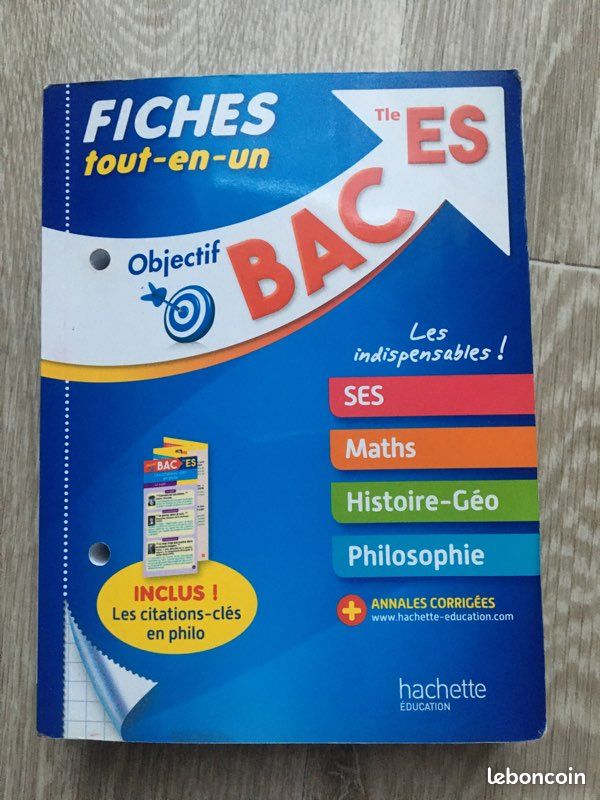 Fiches tout en un bac ES (image 1)
