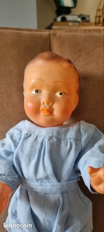 poupée baigneur PETIT COLLIN CELLULOID 43 cm COLIN PETITCOLLIN N° 45