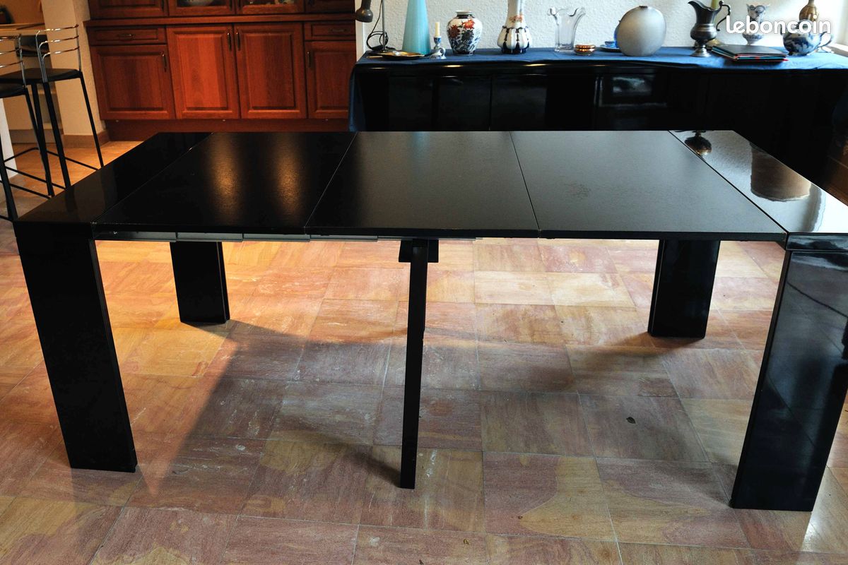 Console en bois laquée transformable table pour 10 (image 3)