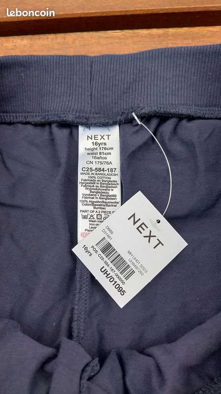 Bas de pyjama - short 16 ans (image 2)
