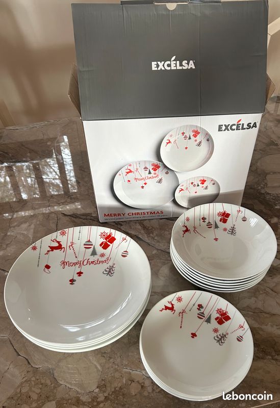 Assiette à Pizza Excelsa Boston – Porcelaine Blanche, Diamètre 31 Cm, Lave-vaisselle & Micro-ondes