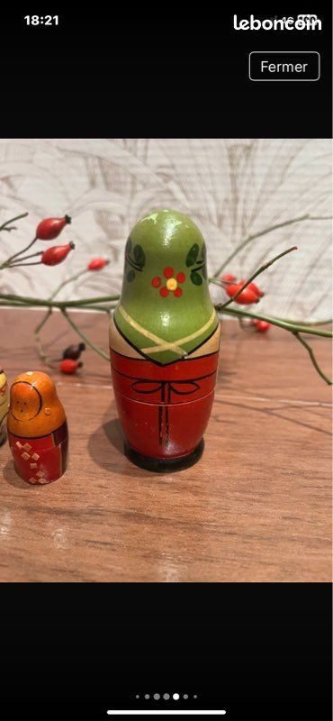 Poupees Russes Poupee Gigognes Matriochka Peinte A La Main Par Titova Russie