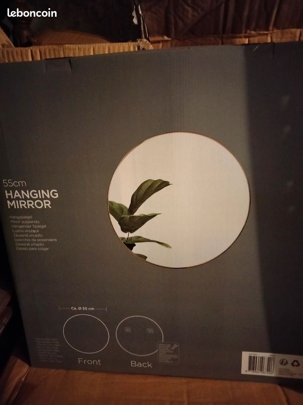 Miroir rond 55cm (image 3)