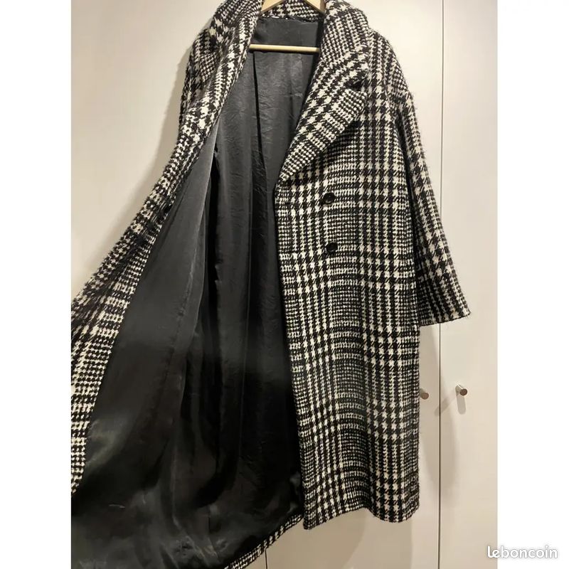 Max Mara Angio Checked Wool Coat - 44 FR (image 7)