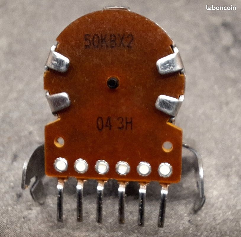 Lot composant électronique de 5 potentiometre 50kbx2 (image 2)