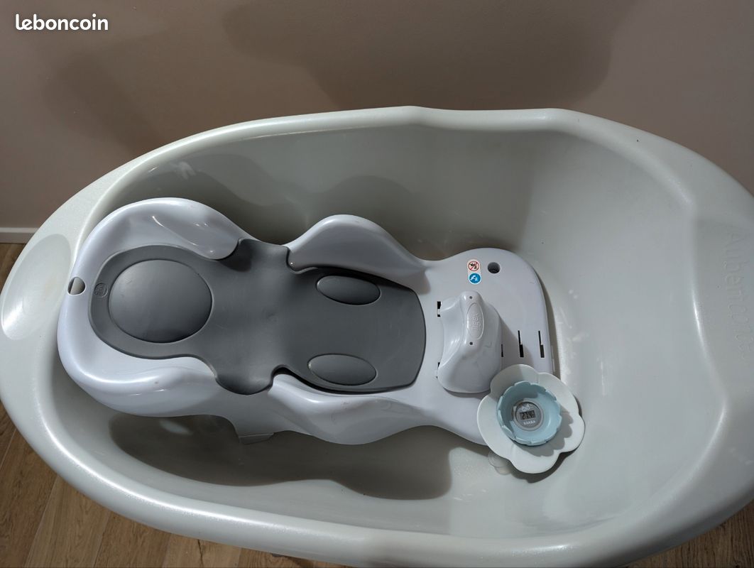 Baignoire sur pieds Aubert + transat bain + thermomètre (image 3)