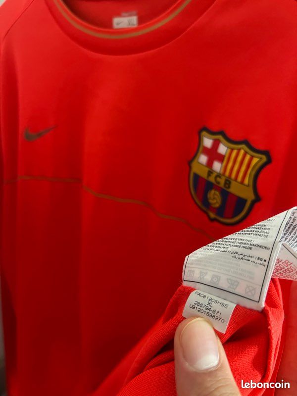 Maillot FC Barcelone 2008-2009 Manches Longues – Nike, Taille M, Neuf Avec étiquettes