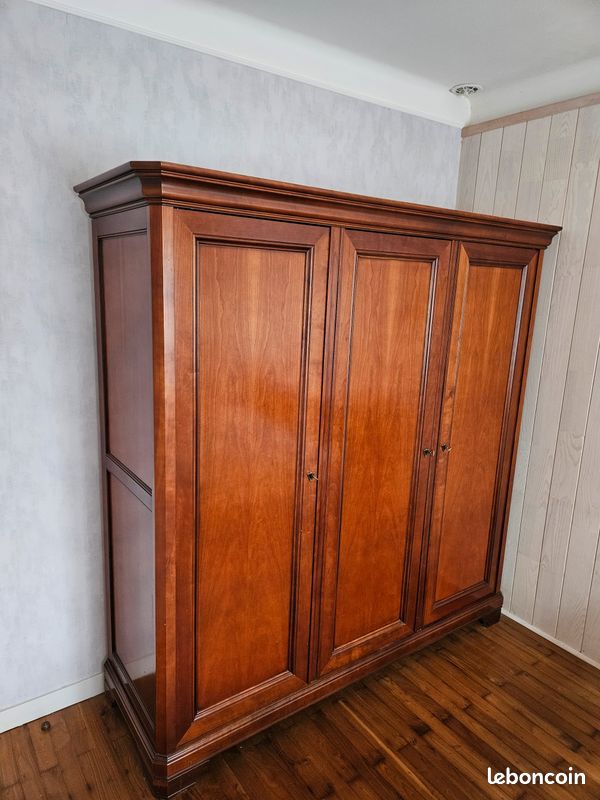 Armoire 3 portes en Merisier (image 2)