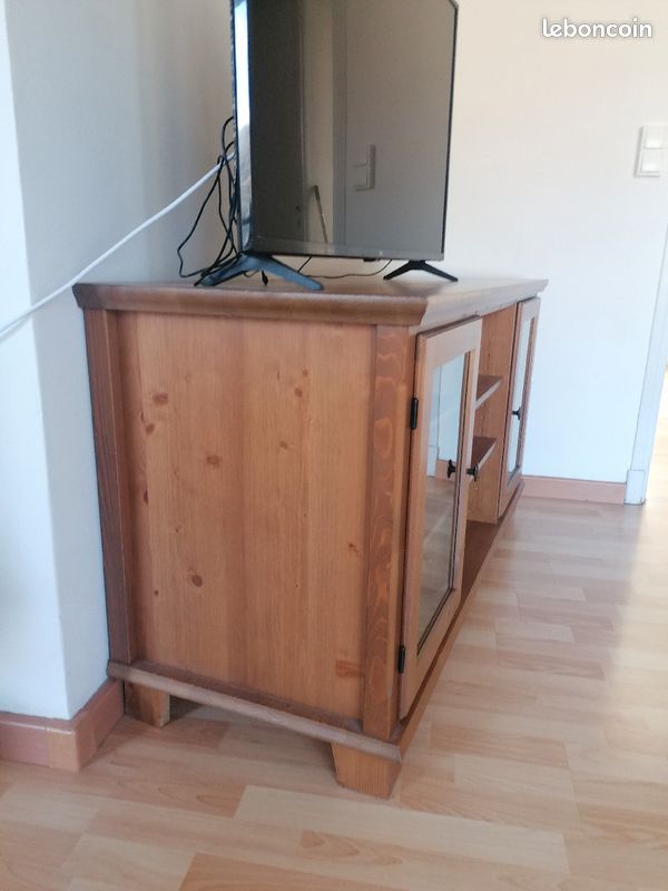 Meuble bois tv et vaisselle (image 6)