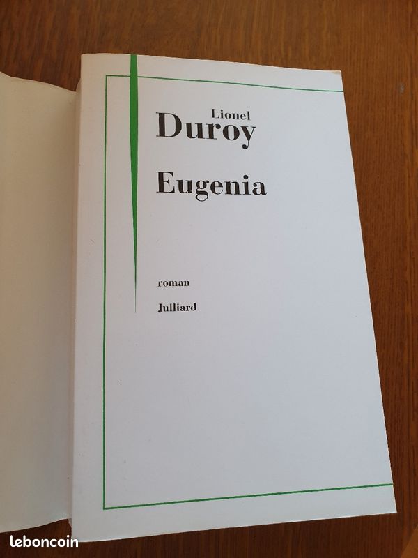 Livre Eugenia de Lionel Duroy Édition Julliard (roman) (image 4)