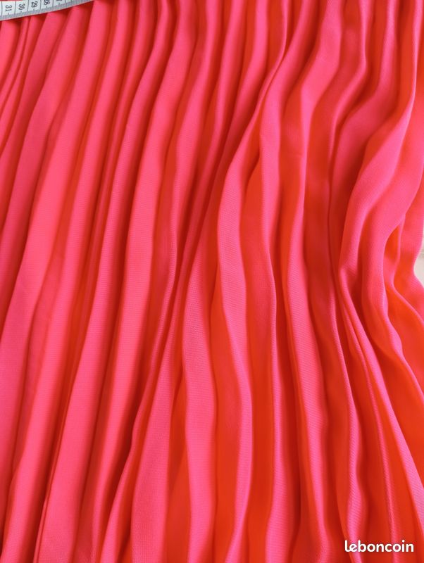 Robe plissée d'été, rose fuchsia - Molly Bracken – Taille 40 (image 6)