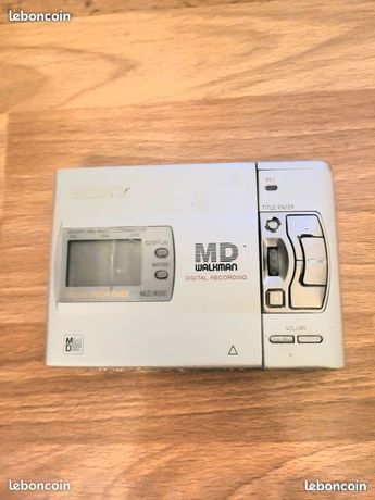 Enregistreur MiniDisc Sony MZ-B100 Argent – Fonctionne, Lecture/enregistrement MD