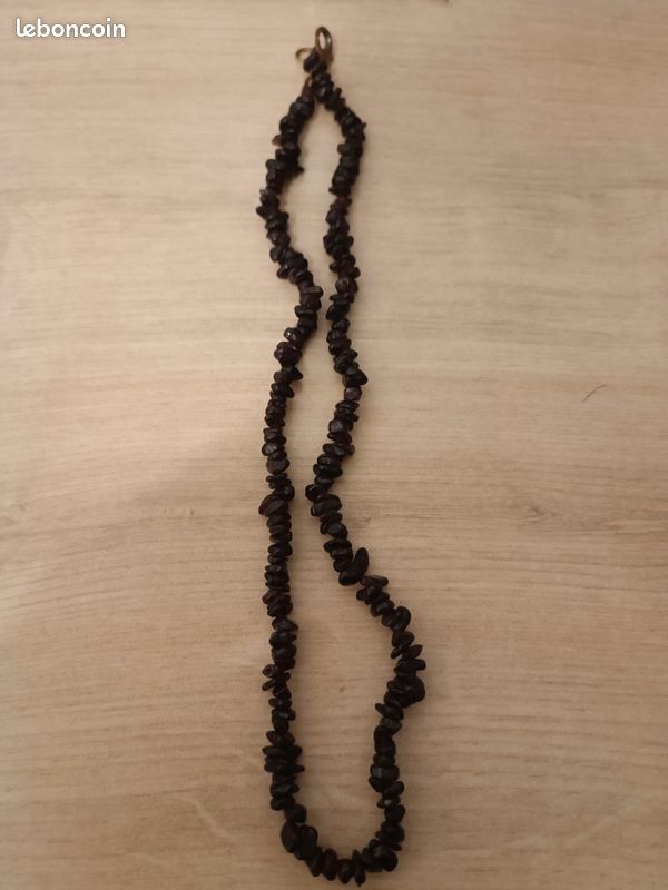 Collier jaspe grenat (image 1)