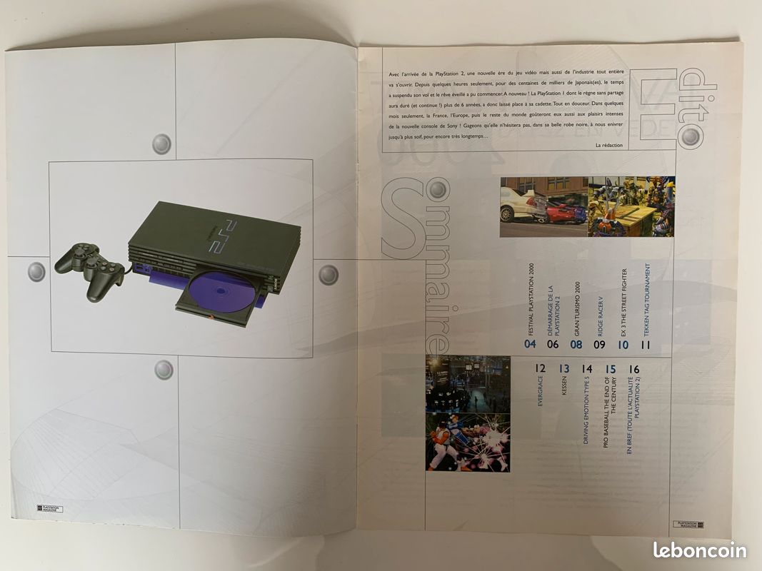 Brochure collector presentation de la playstation 2 en france jeux video ps2 (image 2)
