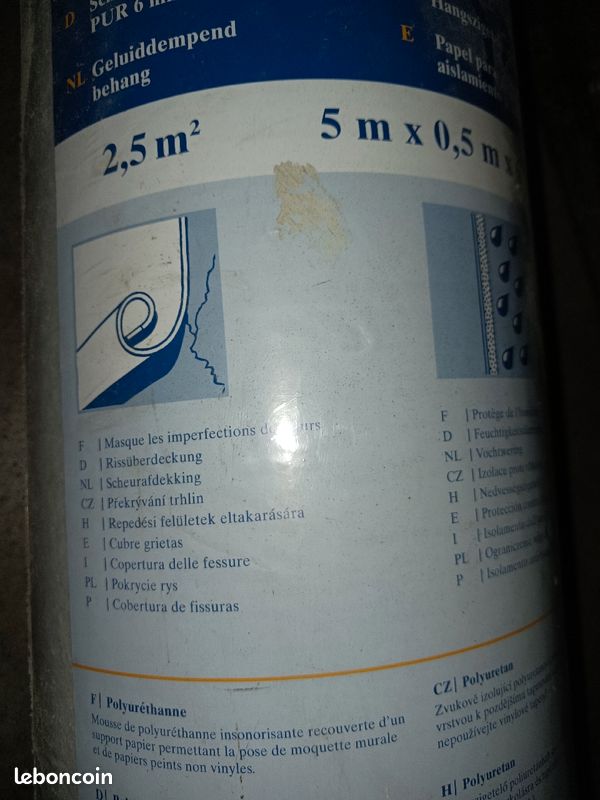 Rouleau absorbant phonique 5m (image 4)