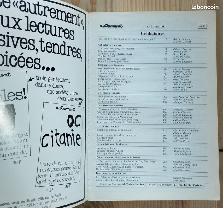 Autrement n°32. Célibataires (image 3)