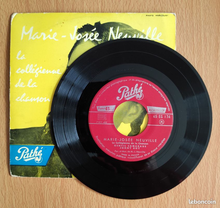 Disque 45t : Marie-Josée Neuville – Une Guitare, Une Vie (image 3)