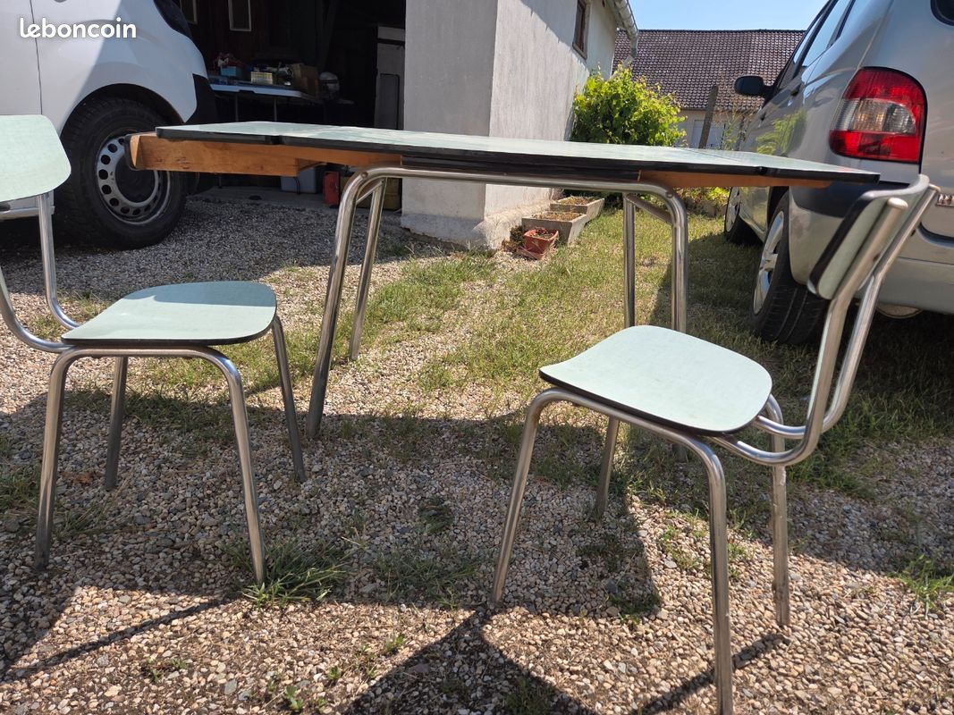 Table et 2 chaises formica (image 3)