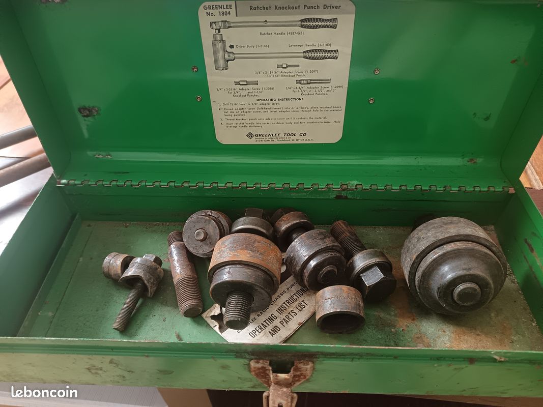 Greenlee Ratchet knock punch driver n 1804 (image 1)
