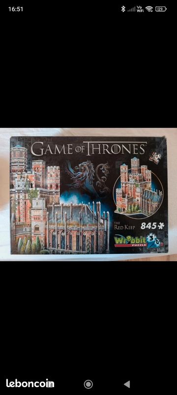 Puzzle 3D game of thrones (image 1)