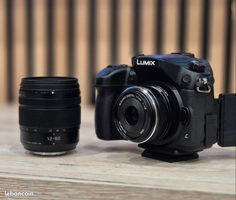 Appareil photo Lumix GH4 + optique 20 60mm + optique 17mm 1.8 (image 3)