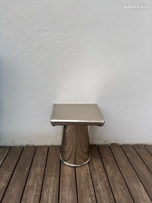 Tabouret en métal chromé Jean-Baptiste FASTREZ x Monoprix (image 3)