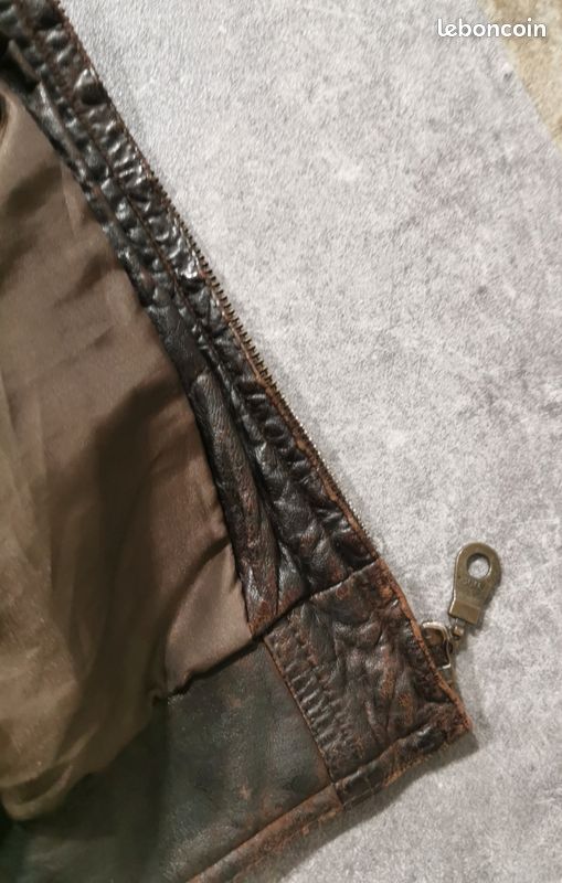 Jacket veste vintage en cuir année 90 (image 14)